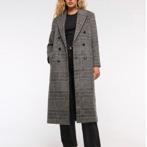 NWT Abercrombie Wool-Blend Double-Breasted Coat